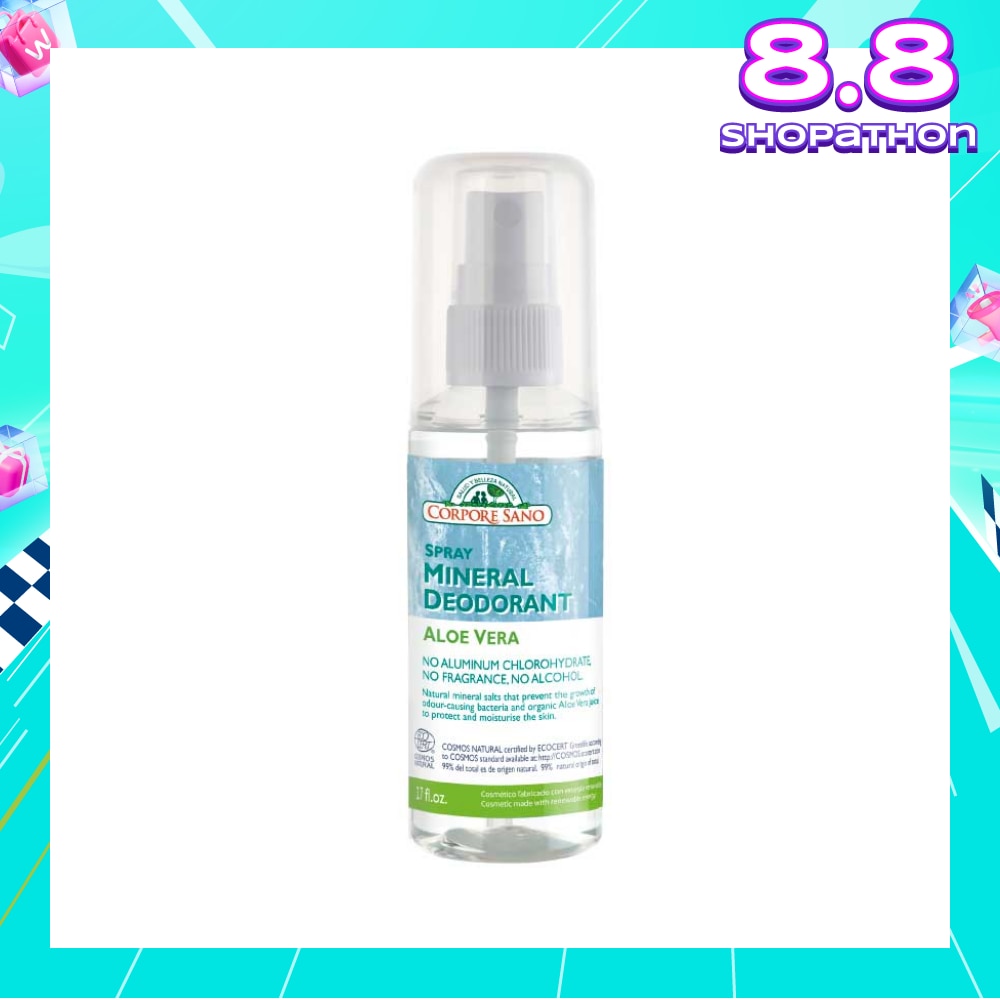 Aloe Vera Deodorant Mineral Spray 80ml