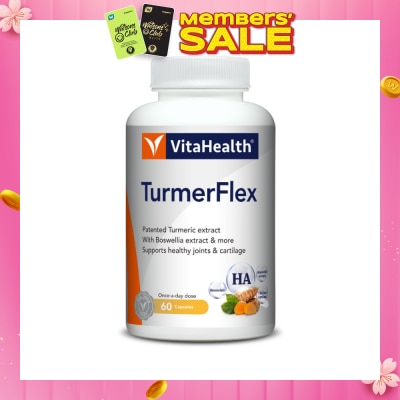 VITAHEALTH TurmerFlex Joint Care Capsule (Turmeric for Anti-Inflammation, Joint Pain Relief) 60s