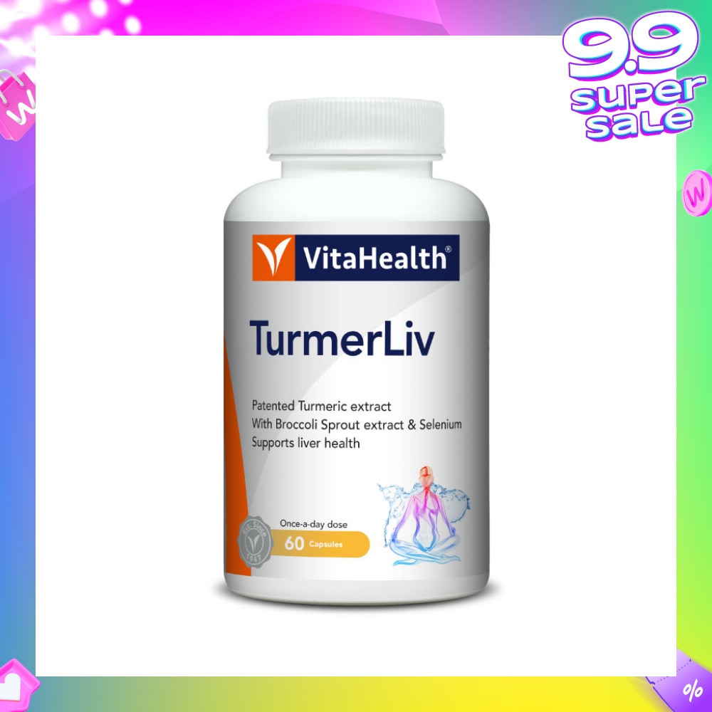 TurmerLiv Liver Health Capsule (Turmeric for Anti-Inflammation, Liver Detoxification) 60s