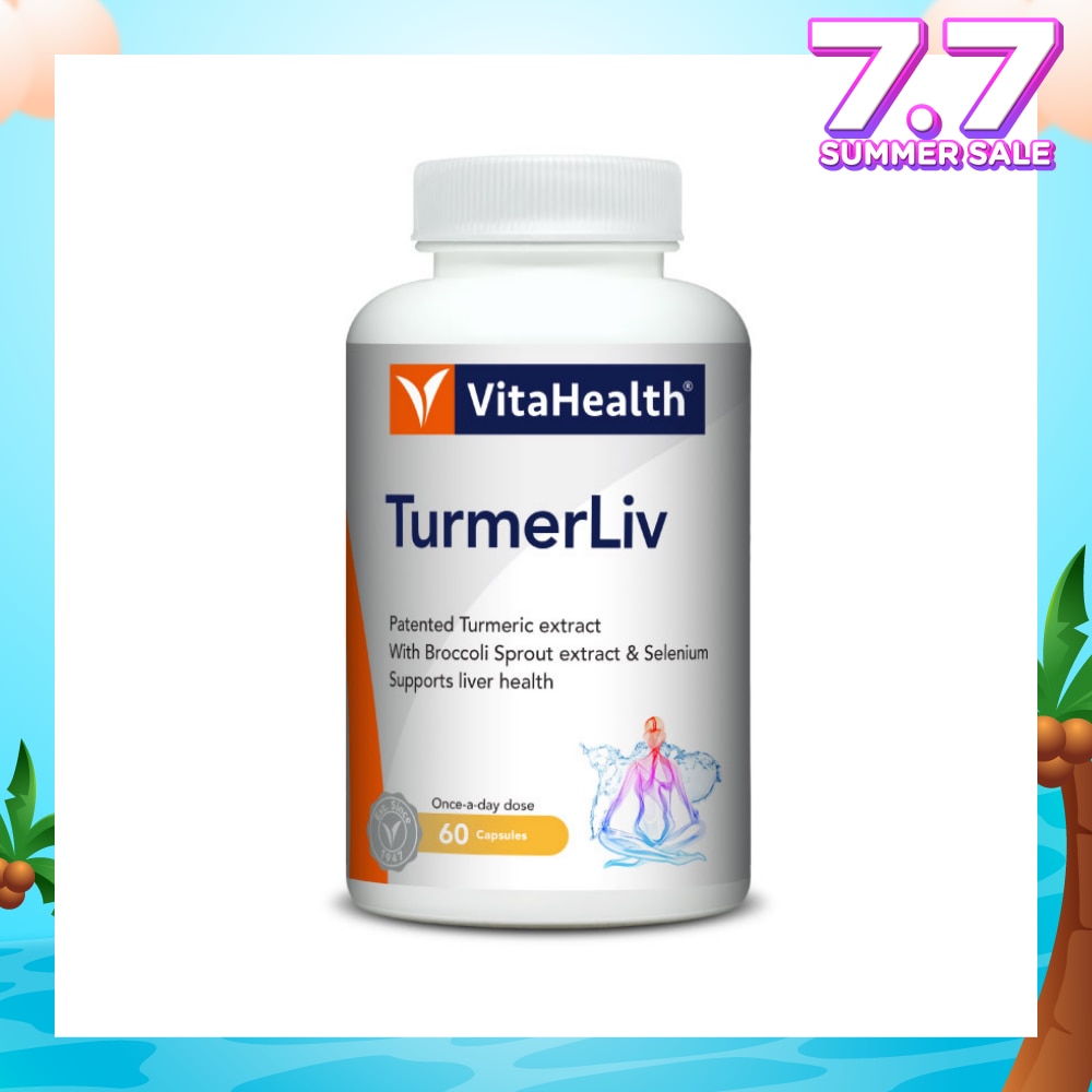TurmerLiv Liver Health Capsule (Turmeric for Anti-Inflammation, Liver Detoxification) 60s