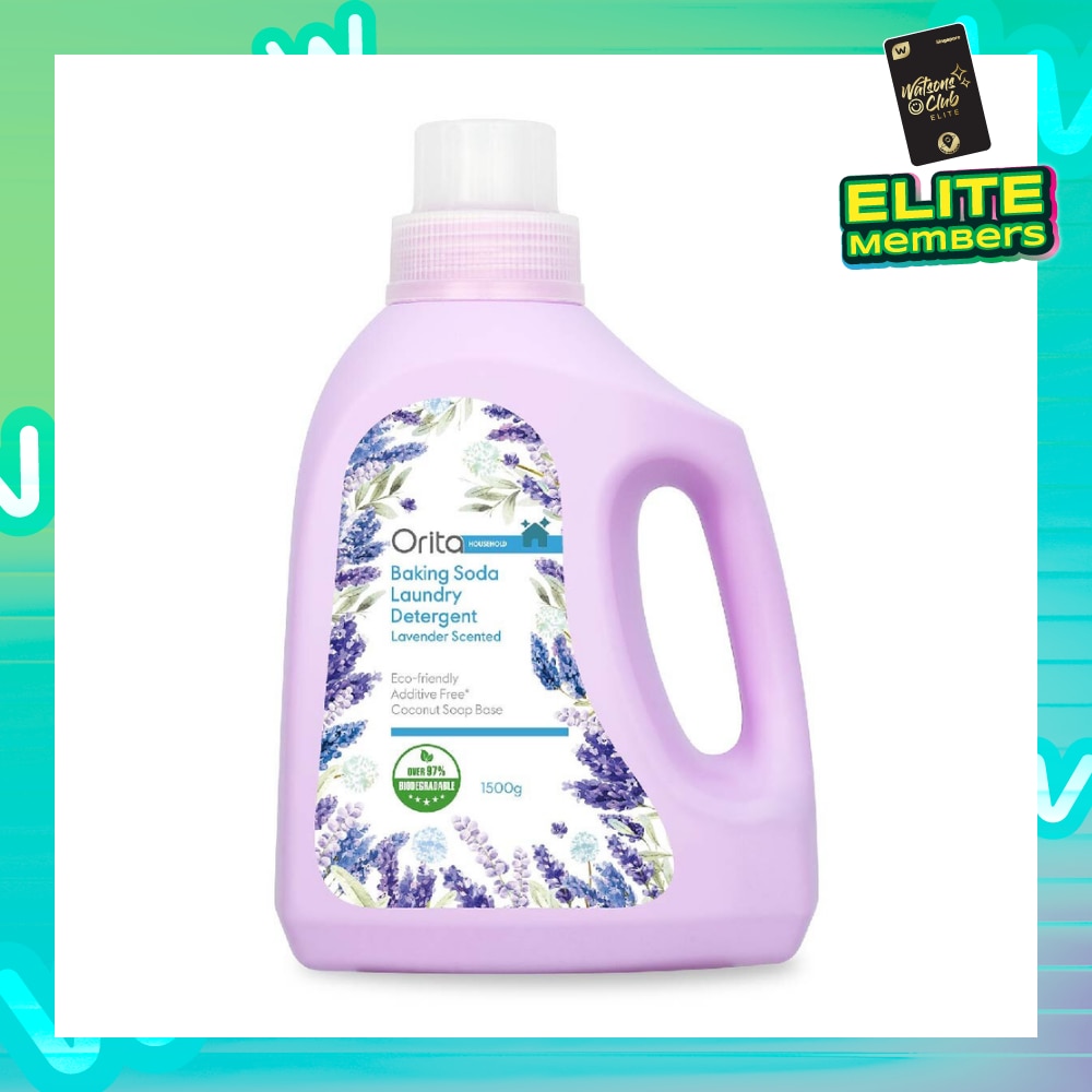 Eco-Friendly Coconut Soap Base Baking Soda Laundry Detergent Lavender Scented Additive Free 1500g