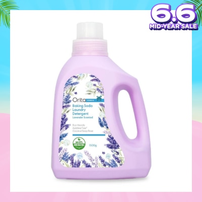 ORITA Eco-Friendly Coconut Soap Base Baking Soda Laundry Detergent Lavender Scented Additive Free 1500g