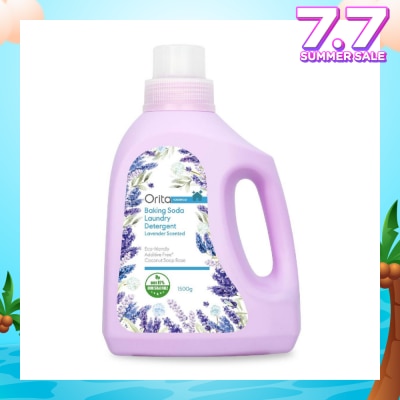 ORITA Eco-Friendly Coconut Soap Base Baking Soda Laundry Detergent Lavender Scented Additive Free 1500g