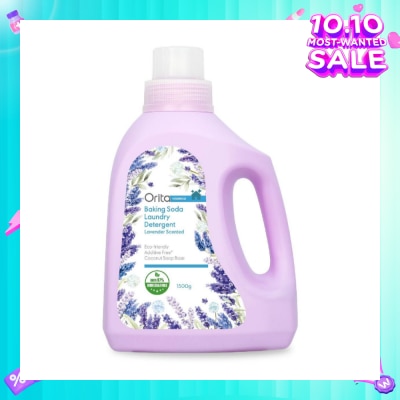ORITA Eco-Friendly Coconut Soap Base Baking Soda Laundry Detergent Lavender Scented Additive Free 1500g