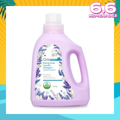 ORITA Eco-Friendly Coconut Soap Base Baking Soda Laundry Detergent Lavender Scented Additive Free 1500g