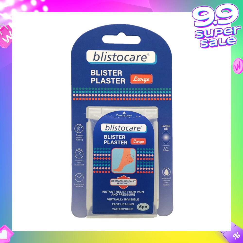 Blistocare Hydrocolloid Blister Plaster 6s