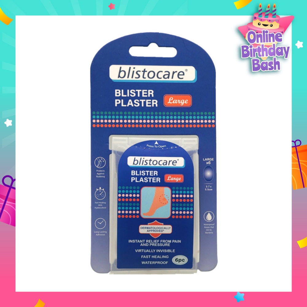 Blistocare Hydrocolloid Blister Plaster 6s