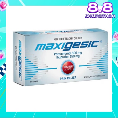 MAXIGESIC Double Action Pain & Fever Relief Film Coat Tablets 20s