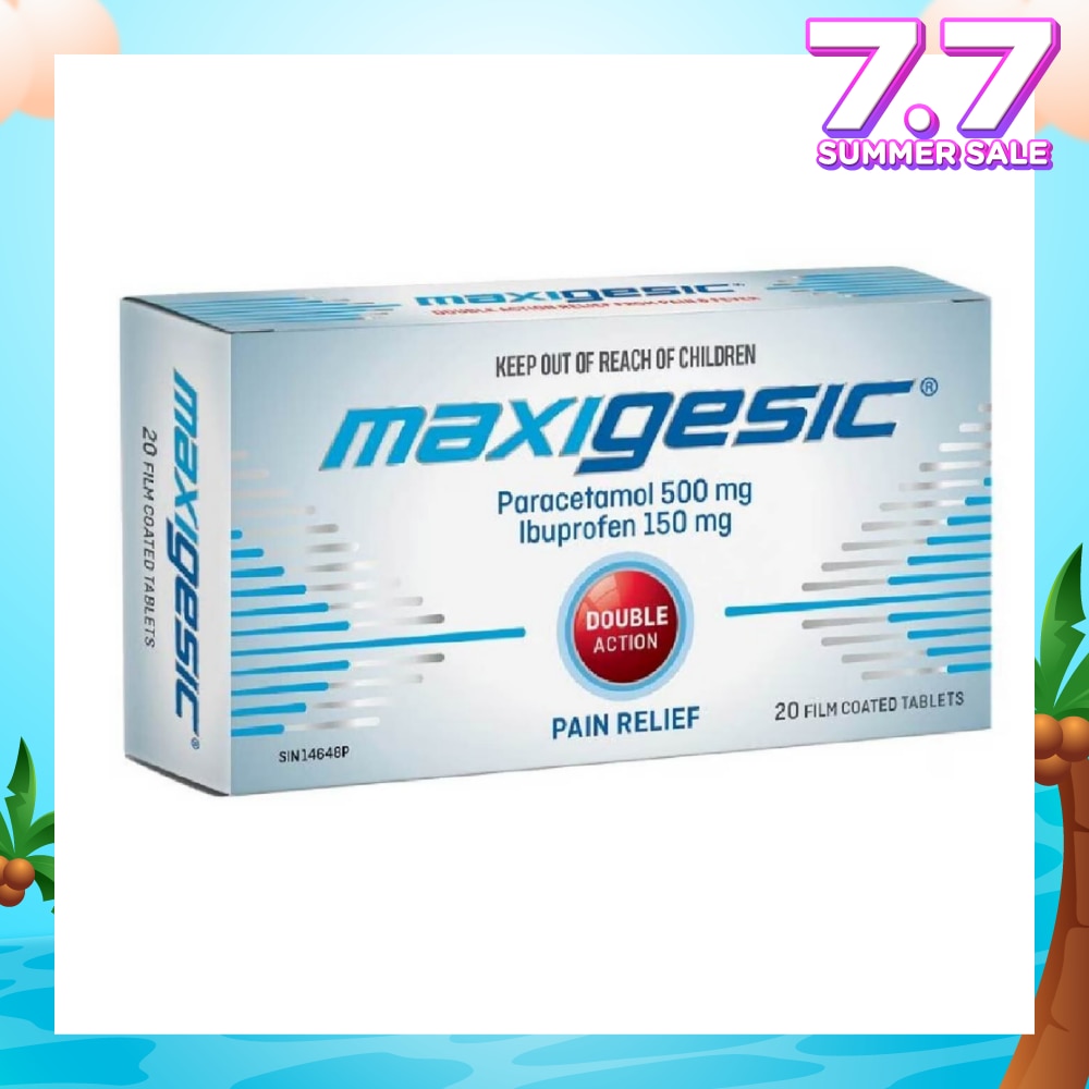 Double Action Pain & Fever Relief Film Coat Tablets 20s