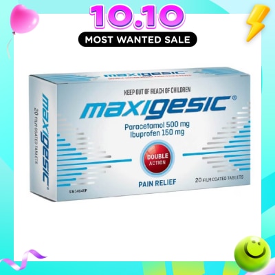 MAXIGESIC Double Action Pain & Fever Relief Film Coat Tablets 20s image