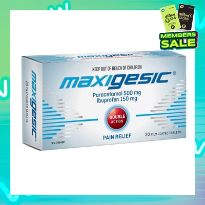 MAXIGESIC Double Action Pain & Fever Relief Film Coat Tablets 20s