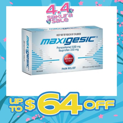 MAXIGESIC - Double Action Pain & Fever Relief Film Coat Tablets 20s