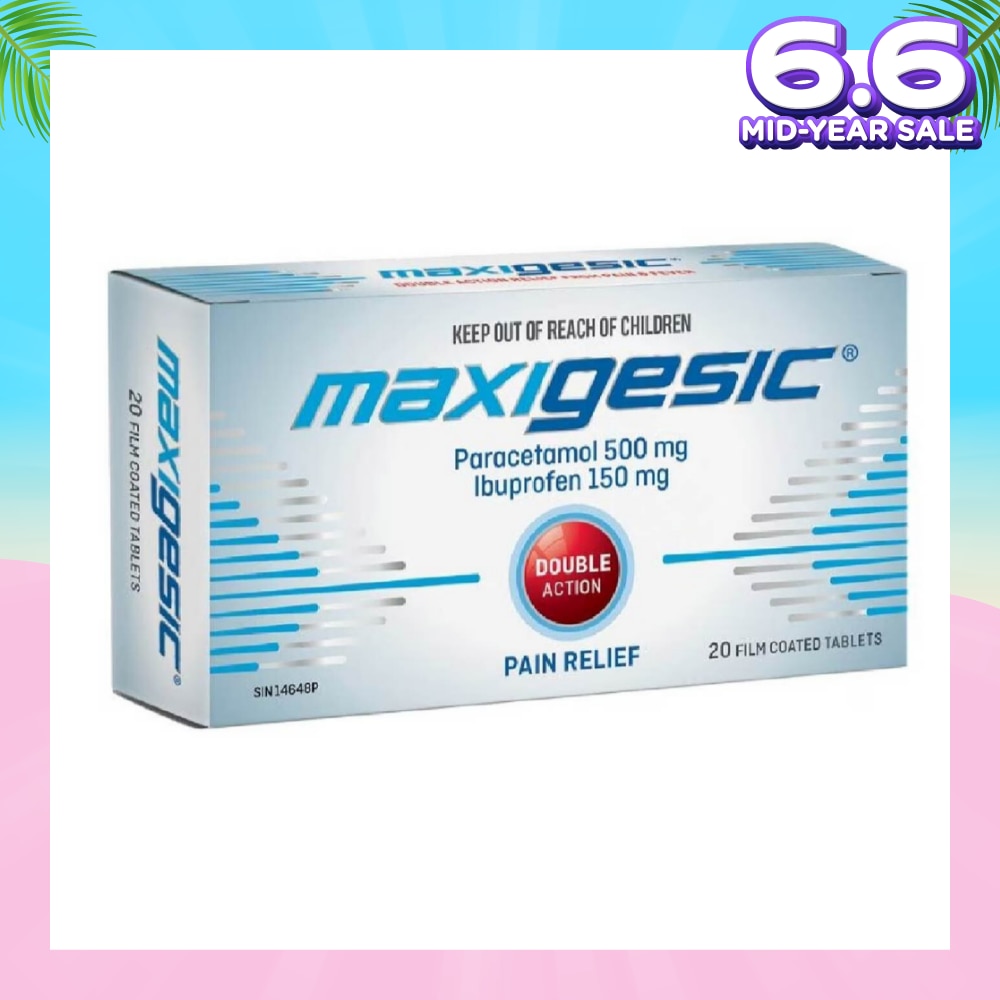 Double Action Pain & Fever Relief Film Coat Tablets 20s