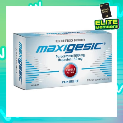 MAXIGESIC Double Action Pain & Fever Relief Film Coat Tablets 20s