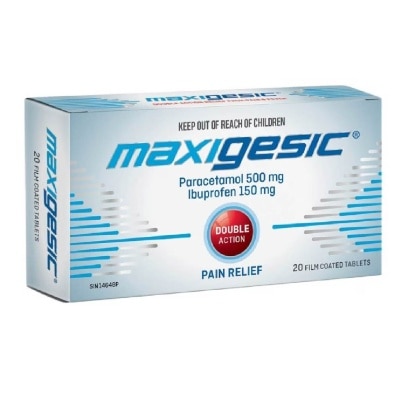 MAXIGESIC Double Action Pain & Fever Relief Film Coat Tablets 20s