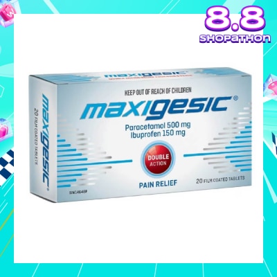 MAXIGESIC Double Action Pain & Fever Relief Film Coat Tablets 20s