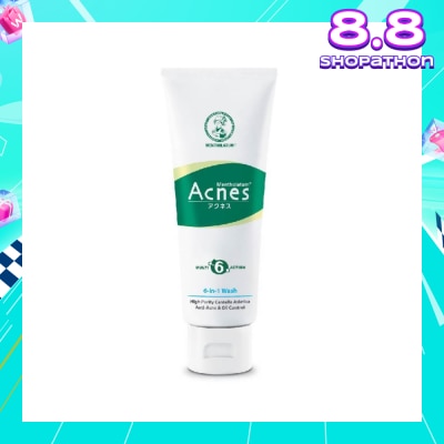 ACNES Anti-bacterial & Oil Control 6 In 1 Multi Action Wash (For Clear & Healthy Skin) 100g