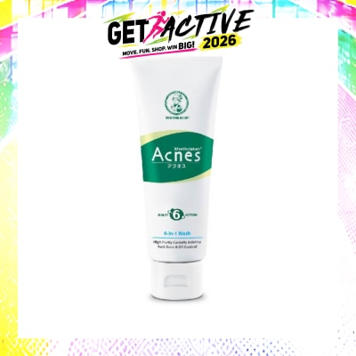 ACNES - Anti-bacterial & Oil Control 6 In 1 Multi Action Wash (For Clear & Healthy Skin) 100g image