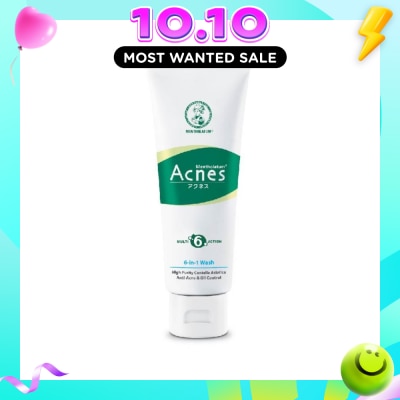 ACNES Anti bacterial & Oil Control 6 In 1 Multi Action Wash (For Clear & Healthy Skin) 100g image
