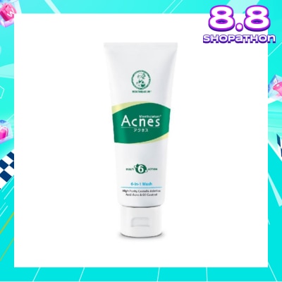 ACNES Anti-bacterial & Oil Control 6 In 1 Multi Action Wash (For Clear & Healthy Skin) 100g