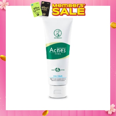 ACNES Anti-bacterial & Oil Control 6 In 1 Multi Action Wash (For Clear & Healthy Skin) 100g