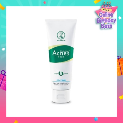 ACNES Anti-bacterial & Oil Control 6 In 1 Multi Action Wash (For Clear & Healthy Skin) 100g