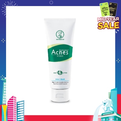 ACNES Anti-bacterial & Oil Control 6 In 1 Multi Action Wash (For Clear & Healthy Skin) 100g