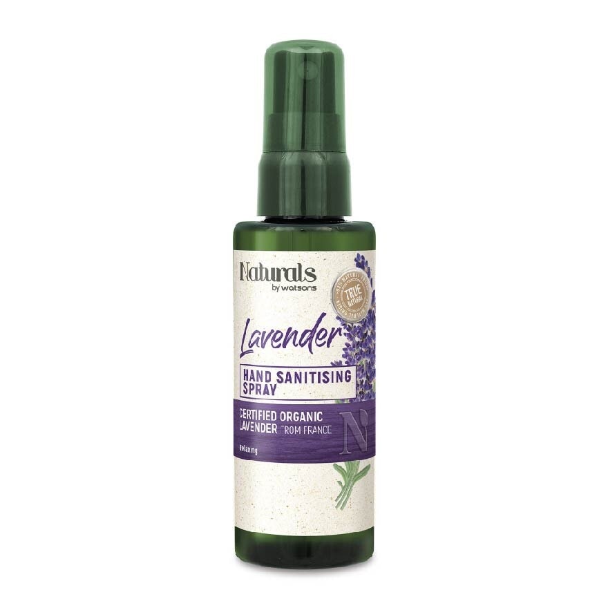 Lavender Hand Sanitising Spray (Certified Organic Lavender From France, Relaxing) 60ml