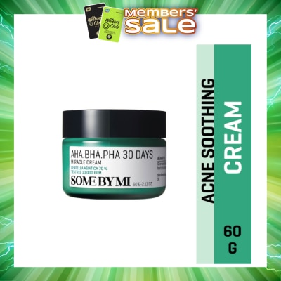SOME BY MI - AHA.BHA.PHA 30 Days Anti-Acne Miracle Cream 60g (Expiry: Jan`2027)