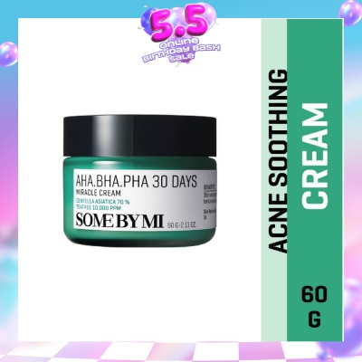 SOME BY MI - AHA.BHA.PHA 30 Days Anti-Acne Miracle Cream 60g (Expiry: Jan`2027)