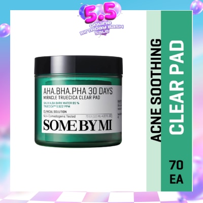 SOME BY MI - 30 DAYS Miracle Truecica Anti-Acne Clear Pad 70s