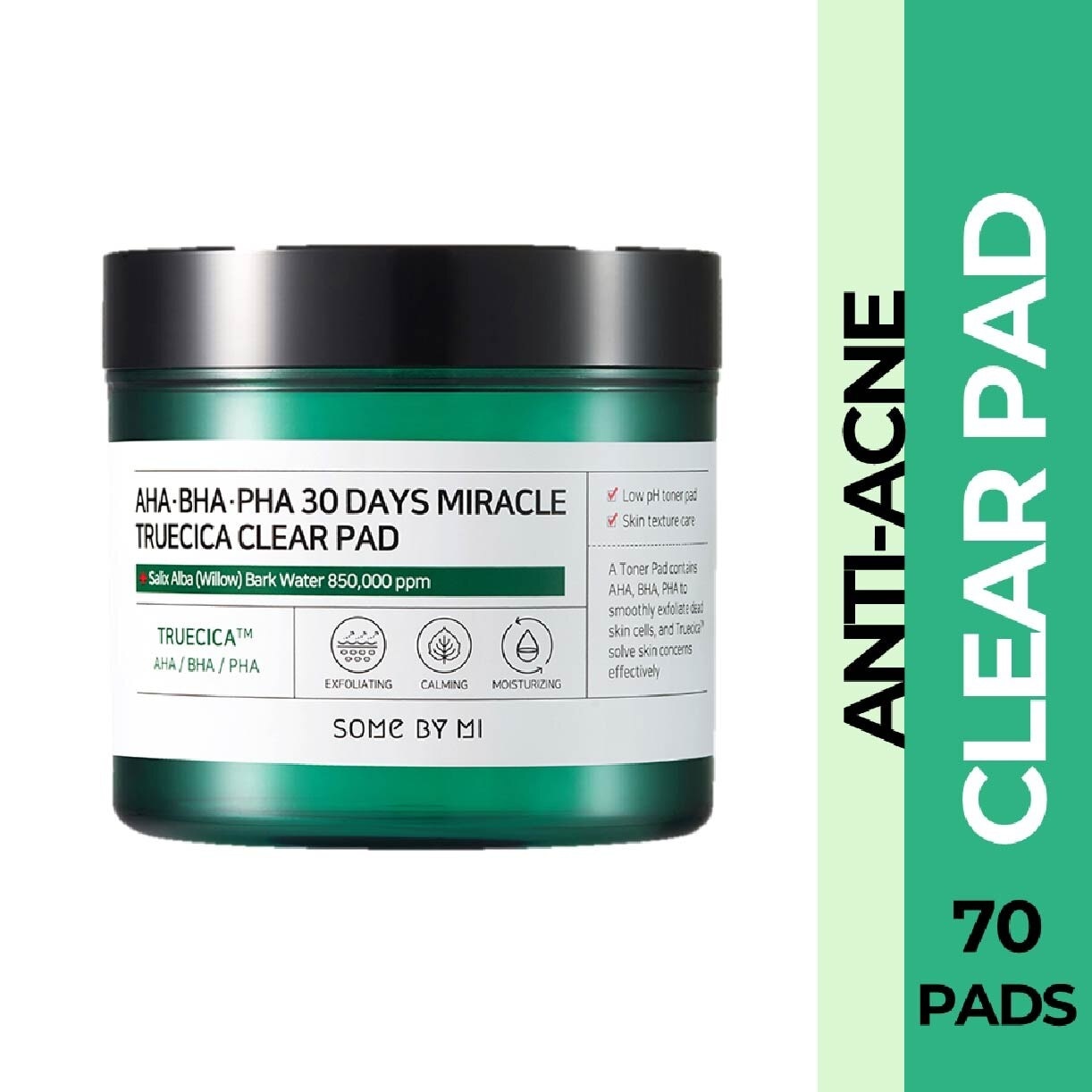 30 DAYS Miracle Truecica Anti-Acne Clear Pad 70s