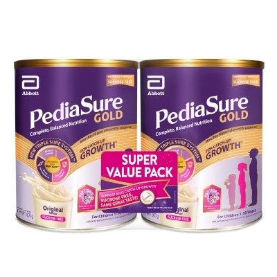 PEDIASURE - Peptigro Sucrose Free Original Milk Powder Formula Twin Pack (For Children 1-10 Years) 800g x 2s