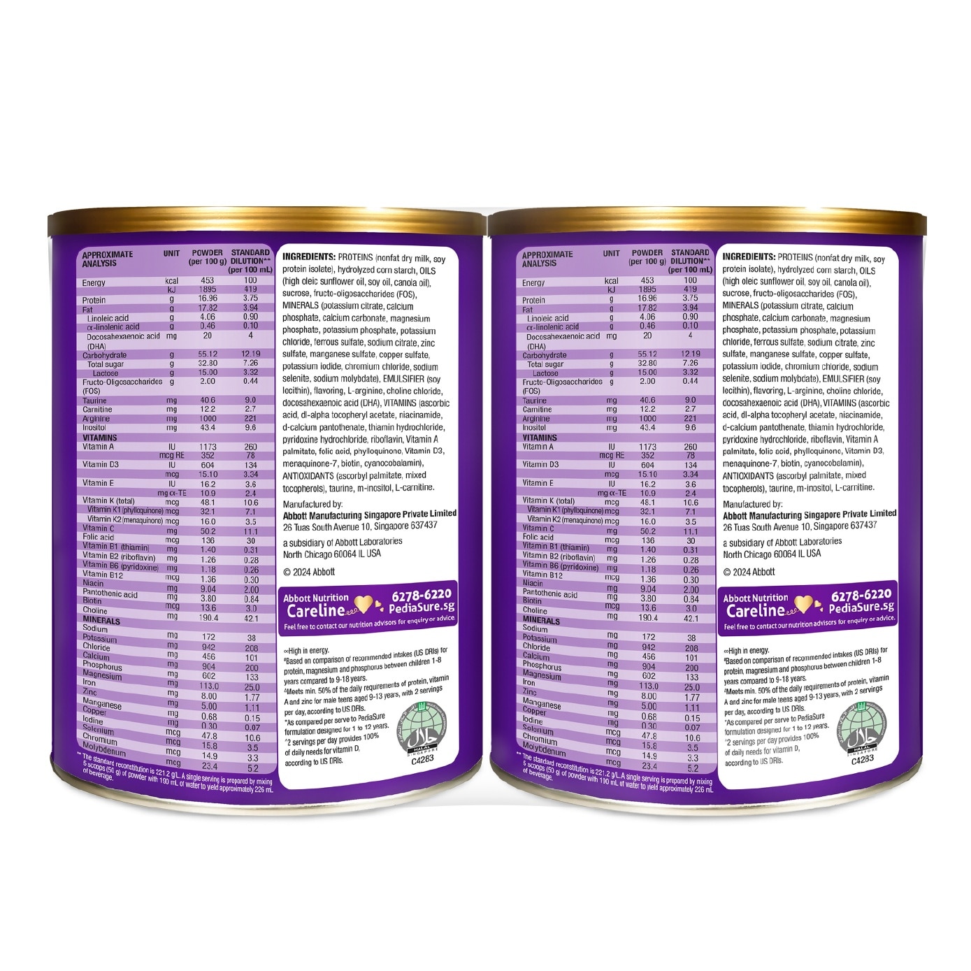 10+ Triple Growth System Vanilla Milk Powder Formula Twin Pack (For Children 10-15 Years) 800g x 2s