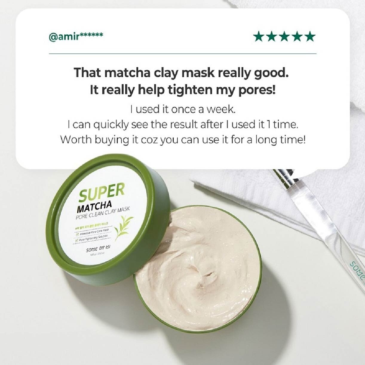 Super Matcha Pore Clean Purifying Clay Mask 100g