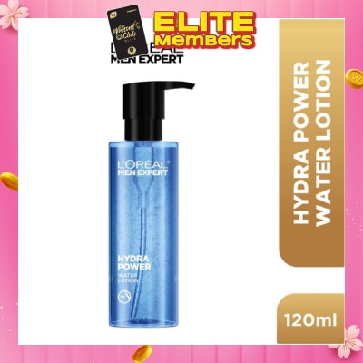 L'OREAL PARIS MEN EXPERT Hydra Power Water Lotion (For Refreshed + Revitalized + Visibly Plumper & Supple Skin) 120ml