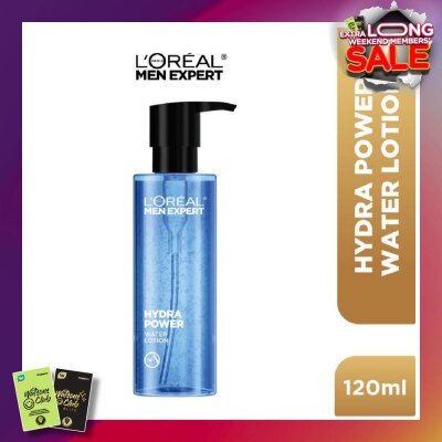 L'OREAL PARIS MEN EXPERT Hydra Power Water Lotion (For Refreshed + Revitalized + Visibly Plumper & Supple Skin) 120ml