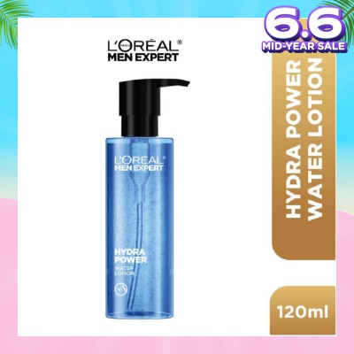 L'OREAL PARIS MEN EXPERT Hydra Power Water Lotion (For Refreshed + Revitalized + Visibly Plumper & Supple Skin) 120ml