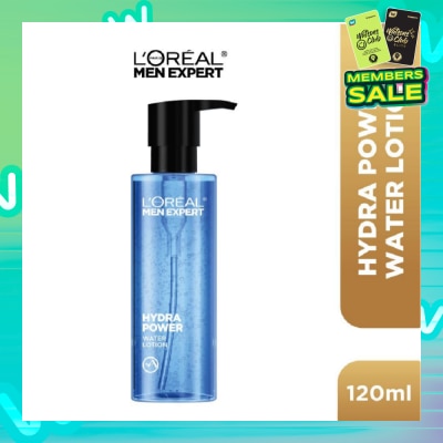 L'OREAL PARIS MEN EXPERT Hydra Power Water Lotion (For Refreshed + Revitalized + Visibly Plumper & Supple Skin) 120ml