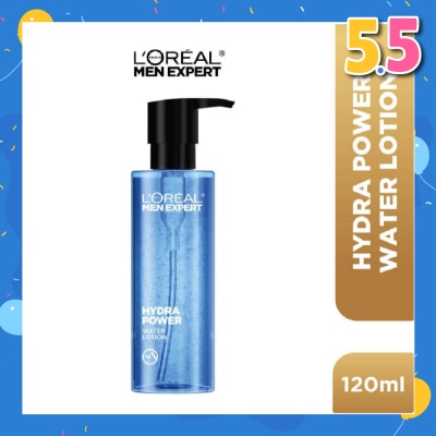 L'OREAL PARIS MEN EXPERT Hydra Power Water Lotion (For Refreshed + Revitalized + Visibly Plumper & Supple Skin) 120ml