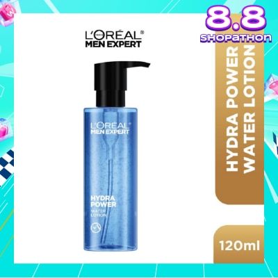 L'OREAL PARIS MEN EXPERT Hydra Power Water Lotion (For Refreshed + Revitalized + Visibly Plumper & Supple Skin) 120ml