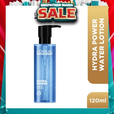 L'OREAL PARIS MEN EXPERT - Hydra Power Water Lotion (For Refreshed + Revitalized + Visibly Plumper & Supple Skin) 120ml