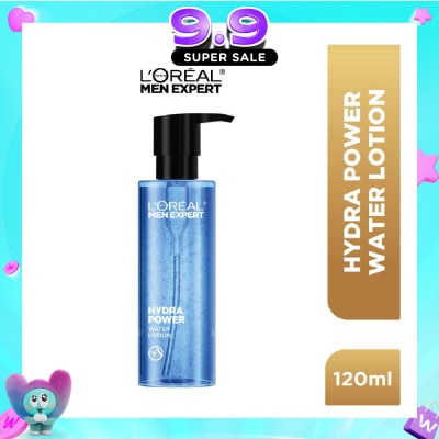 L'OREAL PARIS MEN EXPERT - Hydra Power Water Lotion (For Refreshed + Revitalized + Visibly Plumper & Supple Skin) 120ml image