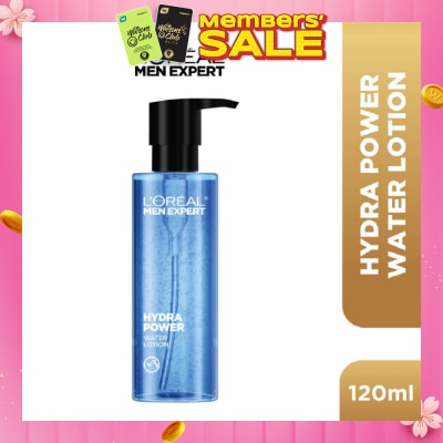 L'OREAL PARIS MEN EXPERT Hydra Power Water Lotion (For Refreshed + Revitalized + Visibly Plumper & Supple Skin) 120ml
