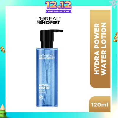 L'OREAL PARIS MEN EXPERT Hydra Power Water Lotion (For Refreshed + Revitalized + Visibly Plumper & Supple Skin) 120ml