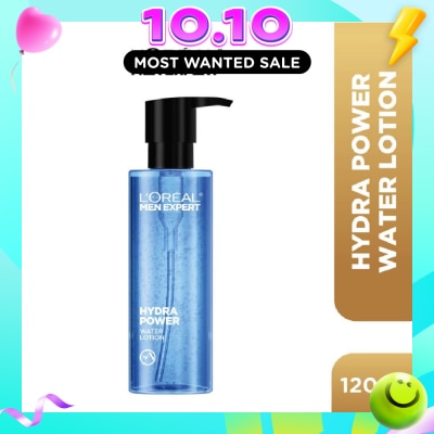 L'OREAL PARIS MEN EXPERT Hydra Power Water Lotion (For Refreshed + Revitalized + Visibly Plumper & Supple Skin) 120ml image