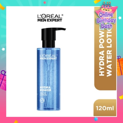 L'OREAL PARIS MEN EXPERT Hydra Power Water Lotion (For Refreshed + Revitalized + Visibly Plumper & Supple Skin) 120ml