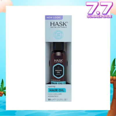 HASK Argan Oil Repairing Hair Oil (To Strengthens + Restores) 59ml