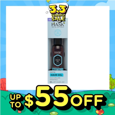 HASK Argan Oil Repairing Hair Oil (To Strengthens + Restores) 59ml