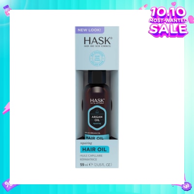 HASK Argan Oil Repairing Hair Oil (To Strengthens + Restores) 59ml